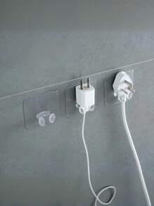 4/8个装透明电线收纳挂钩，免钻孔，适用于厨房、浴室、办公桌、宿舍、客厅、办公室等场所的电线整理；超透明，粘性强，可拆卸重复使用，牢固吸附，安装便捷，纤薄透明设计，保持电线整洁有序，方便取用。 - 彩色 - 查看 7