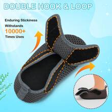 儿童可调节带水上鞋 - 轻便、舒适、透气的材质，非常适合春夏季探险，适合休闲穿着、海滩、游泳和户外活动 - 深灰色 - 查看 3