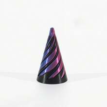 Multi-Size Reversible Spiral Cone 3D Printed Anxiety Relief Fidget Toy,Spiral Structures Finger Spinner Desk Decor,Perfect Gift For Christmas,Birthday Parties,Gadgets For Teens,3d Fidget,Anxiety Toy,Fidget>Over 14 Years,Gyroscope,Fidget Slider
