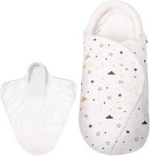 Newborn Swaddle Blanket, Baby Sleeping Bag, Swaddle Blanket 0-2 Months, Cotton Baby Wrap, Newborn Swaddle For Boys And Girls (White) - 白色 - 查看 1