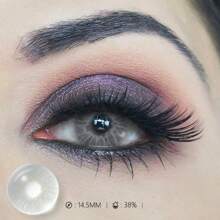 FUNSACHY 1 Pair Of Soft Gray Contact Lenses, Annual Makeup Contact Lenses, Beauty Contact Lenses, Suitable For Daily Wear And Use.