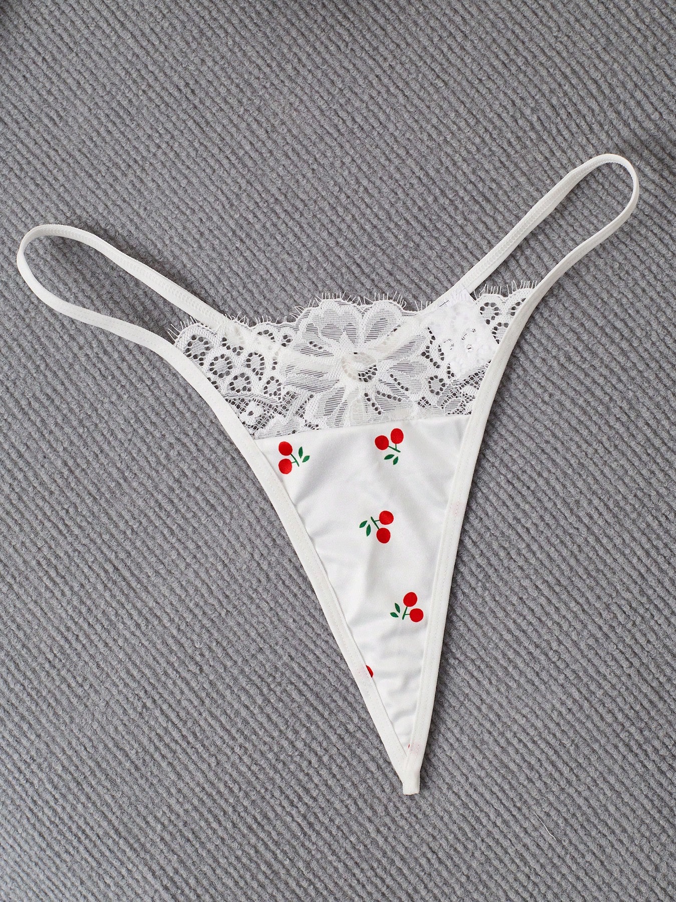 مجموعة ملابس نوم نسائية مثيرة تتكون من قميص نوم وسروال جي-سترينغ، ريف