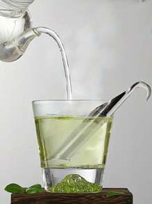 1 个茶叶浸泡器，创意悬挂伸缩管茶过滤器，长柄茶过滤器，带细网过滤器的散叶茶过滤棒管，用于散茶的便携式茶叶浸泡器，适合户外旅行、露营、野餐、派对、家庭和办公室。