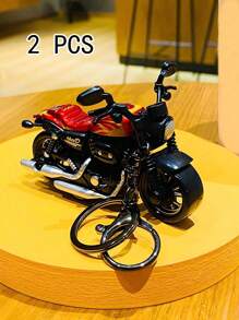 1 件酷炫摩托车形状金属钥匙扣，创意汽车钥匙链吊坠，包袋挂饰，情侣独特礼物，可移动汽车配件包魅力学校可爱哥特 Y2k 圣诞节 - 彩色 - 查看 13