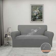 Funda de sofá impermeable, funda de sofá impermeable doble, funda de sofá de jacquard elástico, protector de muebles a prueba de fugas para niños, mascotas, perros y gatos - Gris - Ver 6