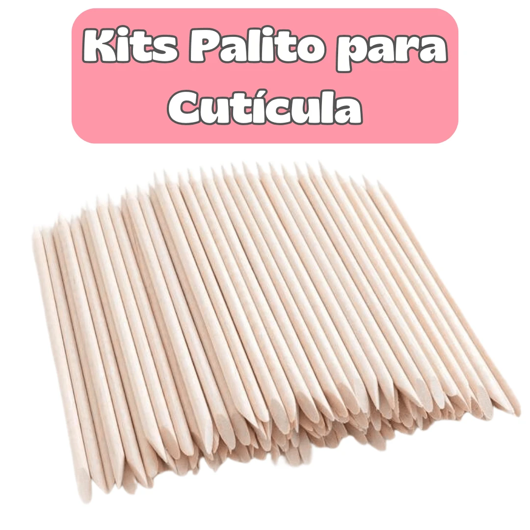 Palitos de Laranjeira para Cutícula Manicure Pedicure