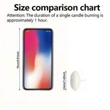 6/10/16 件/套小型漂浮蜡烛适用于婚礼、生日派对、派对、约会、晚餐（白色）万圣节、幽灵、秋季、节日、圣诞节、冬季、假日、节日、房间装饰、礼物