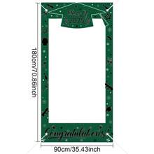 1Pc-Polyester-2025 Graduation Photo Booth Props Pink Bow Banner, Class Of 2025 Glitter Large Size Graduation Photo Booth Props, Graduation Party Favors Supplies Decorations For College 2025Graduates - Multicolor - View 19