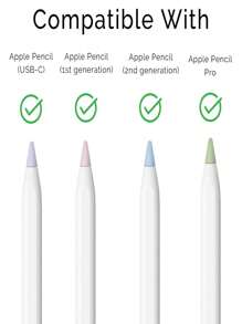 6 Packs Replacement Tips Compatible With Apple Pencil 2nd Generation, Apple Pencil 1st Generation, Apple Pencil Pro & Apple Pencil USB-C Pen Like Nibs - Multicolor - View 7