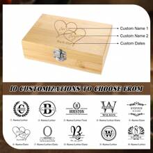1pc Customized Personalized Whiskey Glassware Set (With Wooden Box) Engraved Whiskey Gift, Square Whiskey Glasses; Groomsman/Birthday/Father's Day Gift, Father's Day Gift, Wedding Gift, Gift For Dad. - Silver - View 8