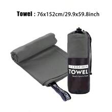 1 Toalla de ejercicio de secado rápido, toalla absorbente de sudor de microfibra de secado rápido, cómoda y suave, con una bolsa portátil, un imprescindible para gimnasios, playas, apta para correr, yoga, campamento al aire libre, playas, etc. - Multicolor - Ver 17