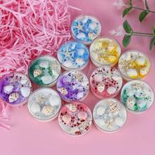 1pc/2/Pcs/6pcs Shell Sequin Aromatherapy Candle Gift Fragrance Color Sequin Dried Flower Soybean Conch Candle - Christmas Gift - Candlelight Dinner - Furniture Essential - Party Gathering -6 Unique Fragrances Create A Romantic Atmosphere, Perfect For Valentine's Day And Graduation Gifts!