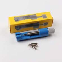 Ferramenta de reparo de relógio de metal, ferramenta de ajuste de pulseira de relógio com pino de relógio, pulseira de elo, ferramenta de remoção fácil de remover e ajustar