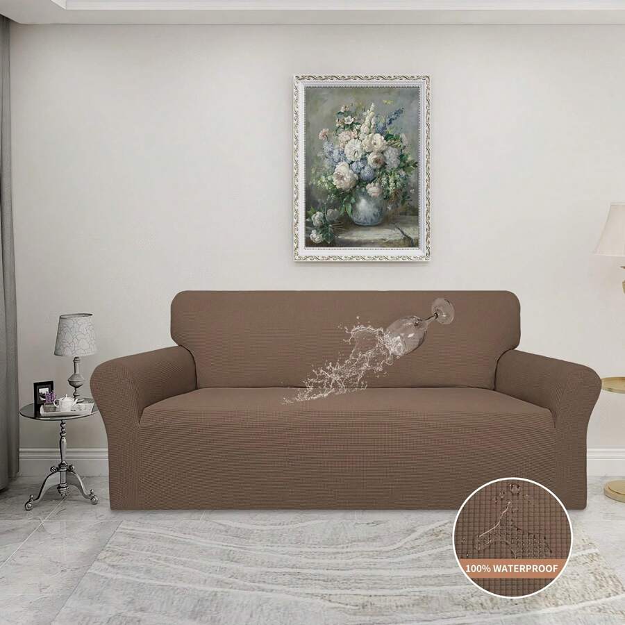 Sofa Slipcovers - Brown - View 1