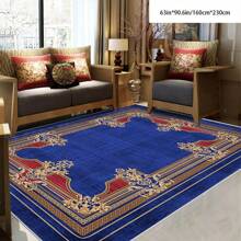 [Crystal Velvet, PVC Bottom, 5mm Thickness] 1pc Bohemian Style Carpet - Waterproof, Anti-Slip, Absorbent, Machine Washable, Soft & Comfortable Mat, Suitable For Kitchen, Living Room, Bedroom, Hallway, Bathroom, Laundry Room - Easy To Clean, Carpet, Home Decor Home Bathroom Decor Bath Rug Outdoor Rug Door Mat