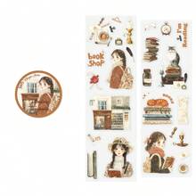 1 Roll, 2m Length, Disposable PET Tape, "Whispers Of A Lady", Suitable As Scrapbooking Underlayer