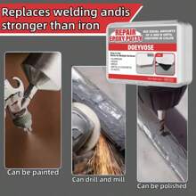 Doeyvose AB Two-Component Metal Repair Glue, High Strength Thermal-Resistant Cold Welding Adhesive For Metal Bonding And Filling - Transparent - View 7