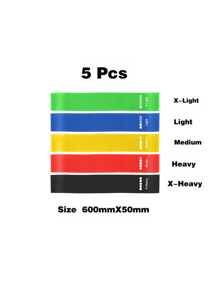 1pc Resistance Bands For Working Out, Exercise Bands Resistance Bands Set With 5 Resistance Levels, Multi-Colored Workout Bands For Indoor And Outdoor Fitness, Leg Strength Training, Rehab, Yoga