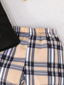 2pcs/Set Baby Boy Cute Bear Embroidered Top And Loose Casual Shorts Set, Summer Short Sleeve