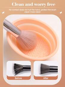 44件套化妆刷套装，包含：30支化妆刷、3个化妆海绵、3个化妆楔、4个迷你气垫粉扑、1个刷子清洁工具、1个发圈、2根碗挂绳。4/14/30/44，化妆刷套装，化妆刷套装，化妆刷套装，全套化妆工具，化妆刷套装，化妆刷套装，化妆礼盒套装 - 彩色 - 查看 7