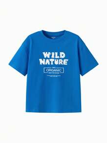 Balabala 2-25件装青少年男童速干短袖T恤，夏季亲子装 - 寶藍 - 查看 2