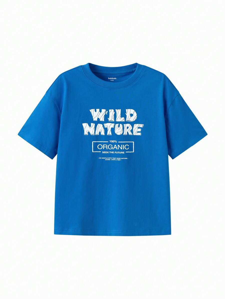 Balabala 2-25件装青少年男童速干短袖T恤，夏季亲子装