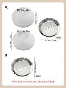 3PCS/Set Spherical Incense Burner Silicone Mold DIY Round Aromatherapy Candle Cup Gypsum Molds Home Decoration Storage Box Ornament Epoxy Resin Mould