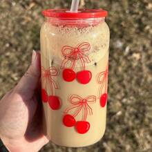 1 stuk modieuze 16oz roze plastic beker met strik, deksel en rietje, perfect voor ijskoffie en smoothies. Ideaal cadeau voor vrouwen en zussen. Geschikt voor kantoor, thuiskantoor, de start van het schooljaar en een waterbeker voor studenten.