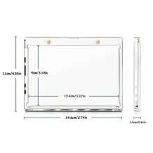 1pc Horizontal Booklet Card Holder, Anti-UV Magnetic Card Holder, Card Photo Frame, High Transparency, Acrylic Board, Size: 146x110x13mm