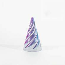 Multi-Size Reversible Spiral Cone 3D Printed Anxiety Relief Fidget Toy,Spiral Structures Finger Spinner Desk Decor,Perfect Gift For Christmas,Birthday Parties,Gadgets For Teens,3d Fidget,Anxiety Toy,Fidget>Over 14 Years,Gyroscope,Fidget Slider