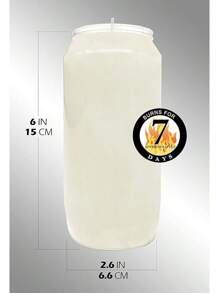 7 Day White Prayer Candles, 10 Pack - 6" Tall Pillar Candles For Religious, Memorial, Party Decor, Vigil And Emergency Use - Vegetable Oil Wax In Plastic Jar Container