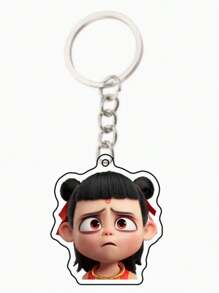 1pc Nezha 2: The Devil Boy Conquers The Dragon King Keychain To Decorate School Bag Pendant (Color Is Subject To The Actual Product)