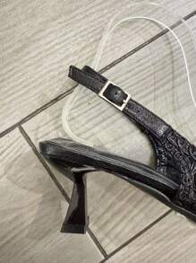 Tacones de mujer StellaMeli con acabado tejido de PU, tacones altos elegantes - Negro - Ver 3