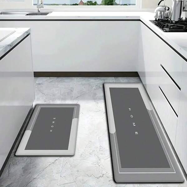 1pc Ultra-Absorbent Diatom Mud Kitchen Mat - 1.18inch Thick, With Natural Rubber Base, Super Non-Slip & Scratch-Resistant Surface, Easy To Clean & Wipe, Comfortable Standing Mat For Kitchens, Bathrooms, Entryways - Black, Multiple Sizes Available, Kitchen Mats For Floor Home Bathroom Decor Bath Rug Floor Carpet Outdoor Rug Door Mat Summer Bathroom Accessories Back To School