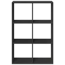 Étagère séparatrice de pièces noire 69,5x29x103,5 cm
