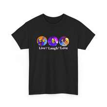 Funny He Man T-Shirt Retro 80s Cartoon Tee Live Laugh Love Skeletor Shirt - 黑色 - 查看 1