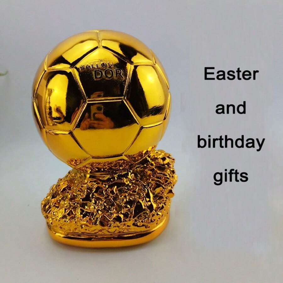 Trophée de football en résine de luxe, modèle souvenir