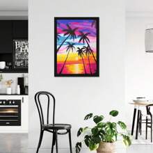 1pc Magnetic Diamond Painting Frame, Diamond Painting Canvas Frame, Self-Adhesive Soft Diamond Art Frame Suitable For Wall And Window