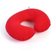 1 Piece Inflatable C-Shaped Pillow Travel Neck Pillow Portable Round Pillow