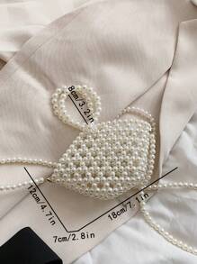 Children's Pearlweed Basket Handbag Including Shoulder Strap