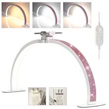 The Advanced Large Half-Moon LED Lamp Is Suitable For Nail Art Technology, And The Foldable Arch Lamp Is Suitable For Nail Lamp With Mobile Phone Holder, Which Is Very Suitable For Nail Art Manual - 美規A型插(110-127V) - 查看 6