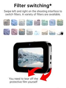 D6 Triple Camera 64 Million Pixels CCD Digital Camera Video Music Photography OLED Touch Screen Card Camera
