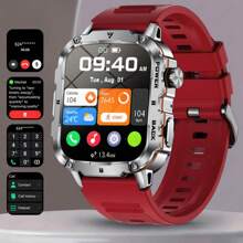 LIGE Smart Watch/Stylish Sports Watch/1.95-Inch Large Screen/Wireless Call/Smart Voice Assistant/Calories/Timer/Alarm Timer/Photo Record/Multifunctional New Men's And Women's Watch/Sports Tracking Bracelet/Men's Watch/Ladies' Watch/Ladies Watch/Wear Decoration