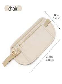 1 Pc Sports Waist Pack Men And Women's Close-Fitting Invisible Outdoor Running Waist Pack Multi-Functional Ultra-Thin Mobile Phone Waist Pack Bag - Champagne - View 7