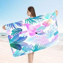 1 Pc Extra Large Flamingo Print Ultra-Soft Microfiber Beach Towel - Quick Dry, Non-Stick And Extra Plush, Skin-Friendly And Portable, Suitable For Fun Travel, Yoga, Picnic And Pool Party Summer,Holiday - Multicolor - View 56