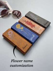 Personalized Custom Sunglasses Case Personalized Leather Sunglasses Case Leather Glasses Case