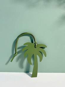 1pc Solid Color PU Coconut Tree Fashionable Minimalist Cute Car Key Chain, Backpack Shoulder Bag Handbag Accessory, Suitable For Couples, Students, Men, Women, Everyday, Date, Holiday, Travel, Gift For Girlfriend, Mom, Children