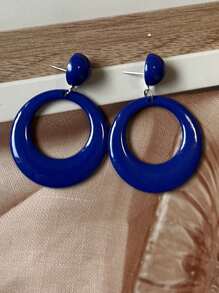 1 par de pendientes multicolor y pendientes versátiles de estilo retro europeo para fiestas de vacaciones