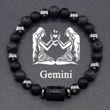 12星座手链 12星座首饰女士天蝎座双子座射手座手链友谊礼物批发 - 黑膽石款 - 查看 14