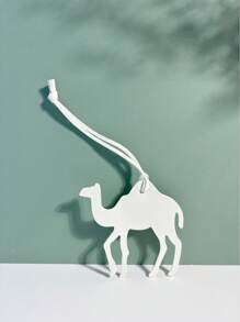 1 pieza Llavero de PU de unicolor en forma de camello, accesorio de moda simple y lindo para mochila, bolso de hombro, bolso de mano, equipaje, adecuado para parejas, estudiantes, hombres y mujeres para uso diario, citas, vacaciones, viajes, Día de San Valentín, Navidad, mamá, niños